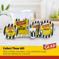 thumbnail image 2 of Glad Everyday Round Disposable Paper Plates with Referee Football Design | Cut-Resistant, Microwavable Paper Plates for All Foods & Daily Use | 10 Inches, 58 Count, 2 of 6