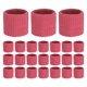 thumbnail image 1 of Uxcell 24PCS Bandas de sudor deportivas, muñequeras de algodón absorbentes para entrenamiento/baloncesto/correr [Rojo Rosa, 5cm de ancho], 1 of 7