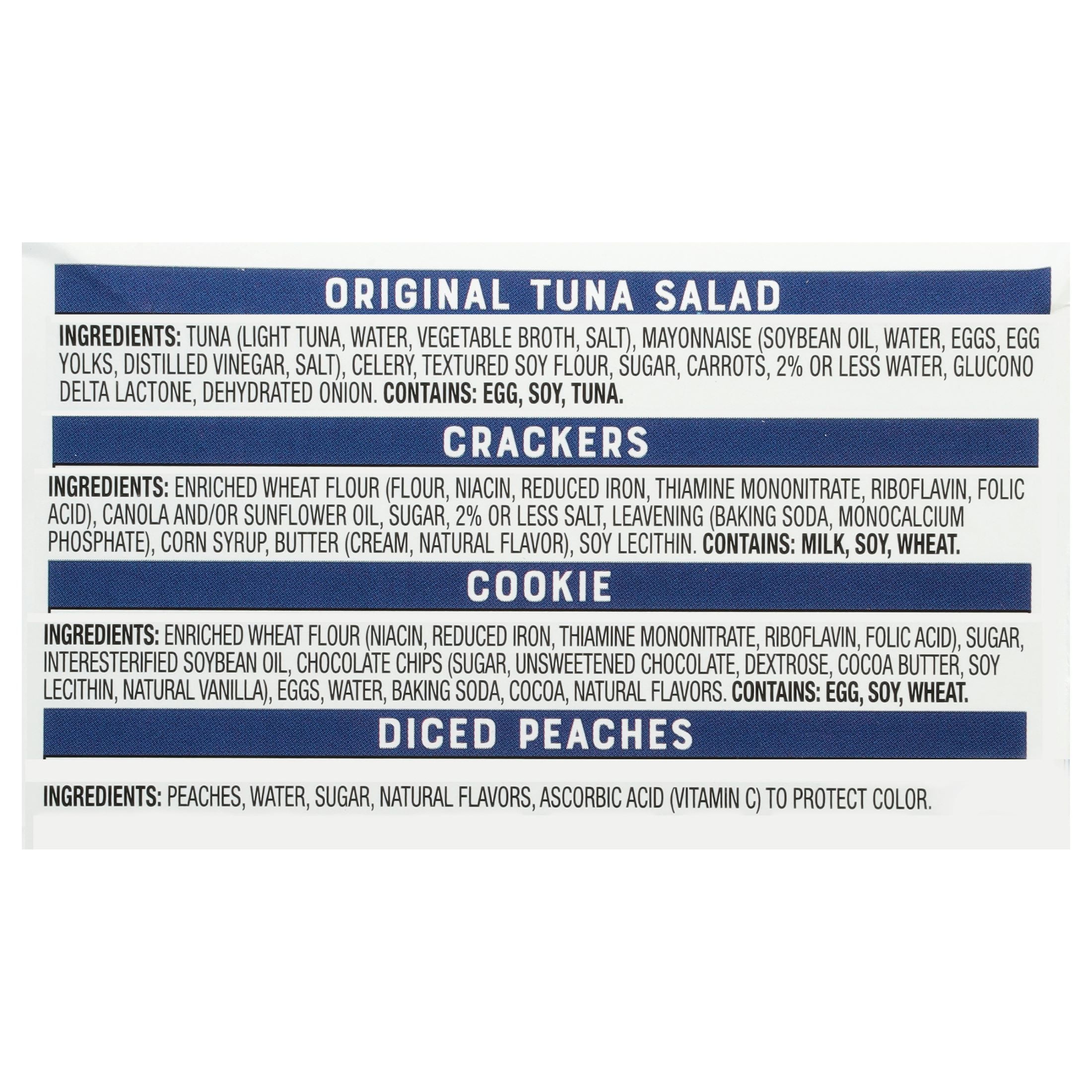 (2 pack) Bumble Bee Lunch on The Run Tuna Salad with Crackers Kit, Wild Caught, Ready to Eat, Includes Peach Cup and Cookie, Shelf Stable Box, 8.2 oz