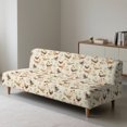 thumbnail image 4 of SCRAWLGOD Rooster Hen Flower Print Sofa Slipcover Armless Couch Cover for Pets Stretch Couch Cover 3 Seater Washable Dustproof Sofa Slipcover, 4 of 9