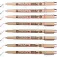 thumbnail image 2 of shiyou-Sakura Pigma Micron Fineliners Pen High Light Soft Head Pen Manga Drawing,0.25-mm- Assorted Color 8 Pens (01-Assort Color) -Include Index Tape, 2 of 4