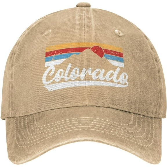 Sefgaen Hat Colorado Mountains Cap Men Baseball Hats Cool Hat Black
