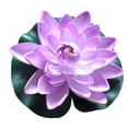 thumbnail image 3 of 4 almohadillas de lirio artificiales para estanque, flores artificiales de 10 cm, flor de loto de espuma flotante con almohadillas de lirio falsas, para jardín de piscina, 3 of 5
