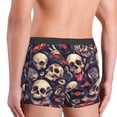 thumbnail image 3 of KLL Skull record rock Men's Cotton Boxer Briefs Underwear-Small, 3 of 8