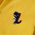 thumbnail image 5 of Toddler Kids Little Boys Long Sleeve Cartoon Dinosaur Hooded Zip Jacket Coat, 5 of 7