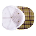 thumbnail image 5 of Decky 6017 6 Panel Mid Profile Structured Plaid Trucker Hat-111/White, 5 of 5