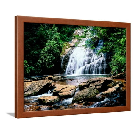 Todd Helton Framed View of the Helton Creek Falls, Chattahoochee-Oconee National Forest, Georgia, USA Framed Print Wall Art ()