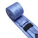 thumbnail image 4 of Set de corbatas Barry.Wang de seda con lunares para hombre, pañuelo y gemelos, 4 of 7