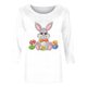 thumbnail image 4 of Camisetas Casuales de las Mujeres Impresas 3/4 Manga Cuello Redondo Blusa, Moda Ligera Superior para el Hogar Y el Uso Diario, Cómoda Imitación de la Tela Del Estante, 4 of 5