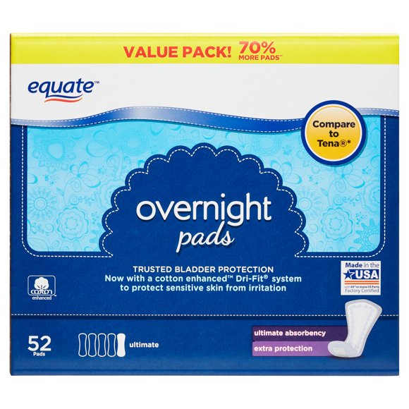 Equate Options Incontinence Pads