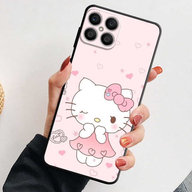 Funda de armadura de silicona Hello Kitty Cat para Honor 9X Pro 50 Pro 60 Play 9A 20 Lite X7 Magic4 Pro 8X 20i 30i X8 X9 5G Magic4