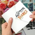 thumbnail image 4 of NobleWorks Thank You Greeting Card with 5 x 7 Inch Envelope (1 Card) Words Of Appreciation Evermore C9633BTYG, 4 of 6