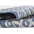 thumbnail image 4 of Momeni RIVRARV-02BLU80A0 8 x 10 ft. Riviera Machine Made Contemporary Rectangle Area Rug, Blue, 4 of 6