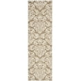 thumbnail image 6 of SAFAVIEH Florida Desmond Damask Plush Shag Runner Rug, Beige/Cream, 2'3" x 13', 6 of 8