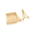 thumbnail image 2 of ruzhgo 10Pieces Wood Desk Tabletop Easel Rack Shelf Adjustable Foldable Wood Drawing Card Paper Picture Stand Holder 8x15CM, 2 of 9