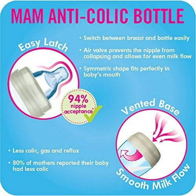 Mam Usa Mam Anti-colic Bottle, 9 Oz, 2-count, Bo 