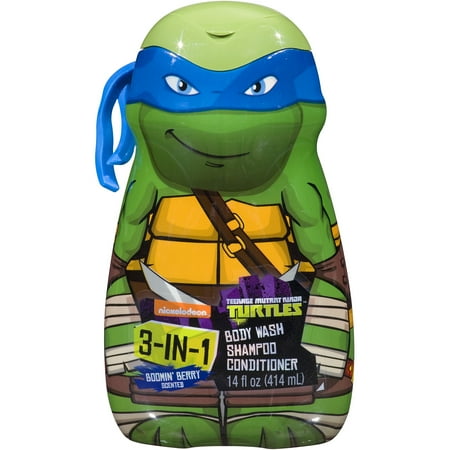 Nickelodeon Teenage Mutant Ninja Turtles 3-in-1 Body Wash, Shampoo, and ...