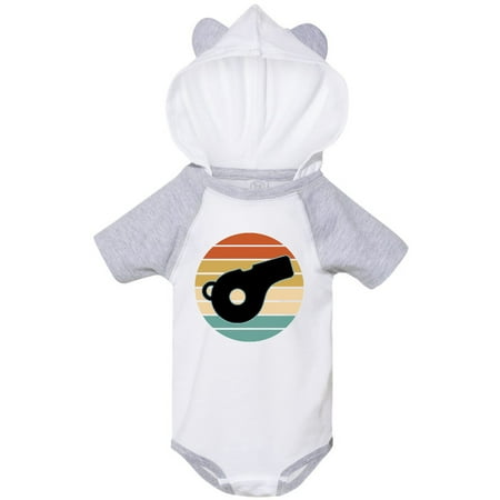 

Inktastic Coach Sports Whistle Retro Sunset Gift Baby Boy Bodysuit