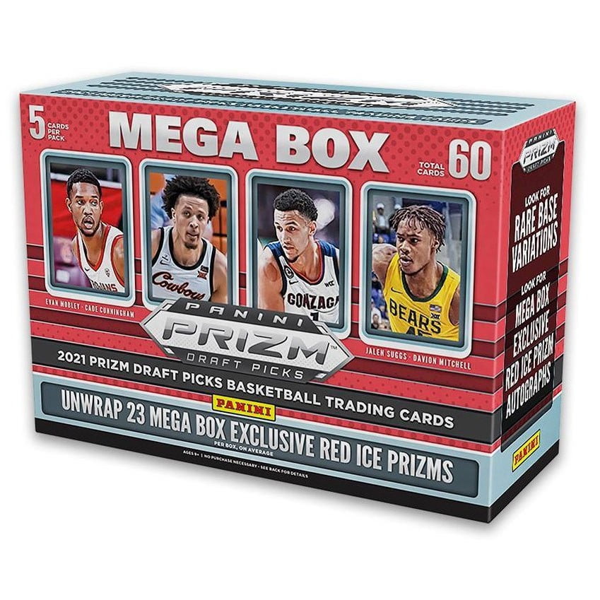 NBA Panini 2021 Prizm Draft Picks Football Trading Card MEGA Box (12