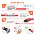 thumbnail image 5 of Filluck 2075 PCS Heat Shrink Solder Seal Wire Connectors Kit with Heat Gun and Wire Stripper, 10-26 AWG Waterproof Butt Splice Connectors for Automotive Marine and Wiring Repair, 5 of 10