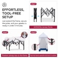 thumbnail image 6 of Sunjoy 4’ x 4’ Navy Pop-Up Canopy Tent, Outdoor Instant Pop-Up Gazebo, Portable Privacy Changing Tent with Sidewalls, 6 of 11