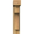 thumbnail image 2 of Ekena Millwork 6"W x 20"D x 28"H Westlake Block Rough Sawn Bracket w/ Offset Brace, Western Red Cedar, 2 of 25