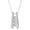 Platinum, variant on 1 to 3 Carat Bar Set 3 Stone Diamond Pendant Necklace Basic Collection (L-M Color I1 Clarity) Platinum 16" Silver Chain 1 Carat Lab Grown Diamond