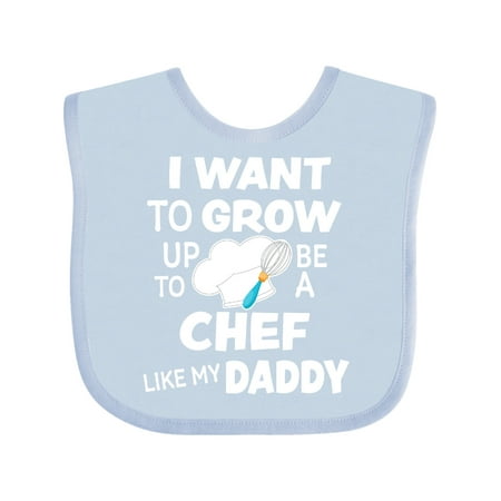 

Inktastic I Want To Grow up To Be a Chef Like My Daddy Gift Baby Boy or Baby Girl Bib