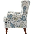 thumbnail image 6 of Hommow Upholstered Accent Chair, Floral Print Fabric Armchair,Blue, 6 of 6