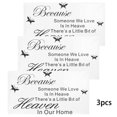 thumbnail image 1 of DIY Sticker Mural, 3pcs Anglais Lettre Papillons Wall Decal Auto Sticker Mural Innovation Moderne, 1 of 8