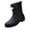 Black_026, variant on Women's Mid-Calf Waterproof Rain Boots Non-Slip PVC Rain Shoes with Back Pull Tab for Gardening Walking Outdoor Work 5.5(EU-36) 36