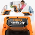 thumbnail image 3 of for iPad 9th/8th/7th Generation 10.2 inch Case, 360 Rotating Shockproof Cover with Stand, Handle, Shoulder Strap, Orange, 3 of 7