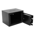 thumbnail image 6 of Black Small Safe Box with Drop Slot, Safety Box for Money, Depository Safe with Drop Slot Mountable Cash Box with Lock for Home & Office Security, 6 of 22