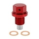 thumbnail image 1 of Ofertas Únicas 1 Juego Universal Tapón de Drenaje de Aceite Antifugas Tornillo de Drenaje de Aceite con Junta Magnética de Aleación de Aluminio Rojo Cobre M12x1.5, 1 of 7