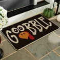 thumbnail image 4 of Artoid Mode Gobble Turkey Thanksgiving Doormat, Thanksful Fall Home Decor Low-Profile Switch Rug Door Mat Floor Mat for Indoor Outdoor 17x29 Inch, 4 of 6