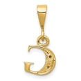 thumbnail image 4 of 14K Two-Tone Gold Charm Pendant Themed Diamond Round White 15 mm 8, 4 of 4