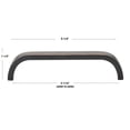 thumbnail image 4 of GlideRite 5-1/16 in. (128mm) Center-Center Curved Cabinet Bar Pull, Oil Rubbed Bronze - 4843-128-ORB, 1 Pack, 4 of 4