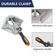 thumbnail image 4 of iMeshbean Corner Clamp,90 Degree Right Angle Clamp,Single Handle Aluminum Alloy Quick Square Clamp with Adjustable Swing Jaw for Welding DIY Woodworking,Photo Framing (4 PACK), 4 of 7