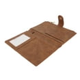 thumbnail image 4 of Porta Pasaporte RFID Mujer Funda para Pasaporte Funda Impermeable PU Cartera para Pasaporte de Cuero para Viajes Viaje de Negocios Café, 4 of 12