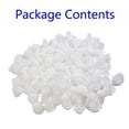 thumbnail image 4 of 100 Pcs Clips Rivets en Plastique Blanc Type Poussoir pour Réparation Pare-Chocs Garde-Boue, 4 of 5