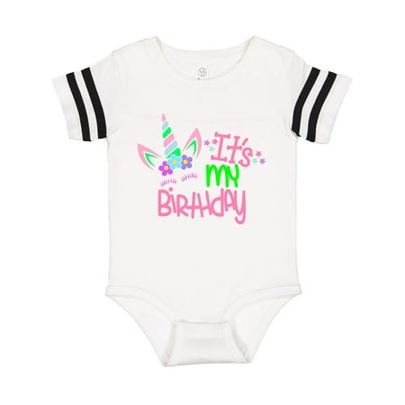 

Inktastic It s my Birthday Unicorn Gift Baby Boy or Baby Girl Bodysuit