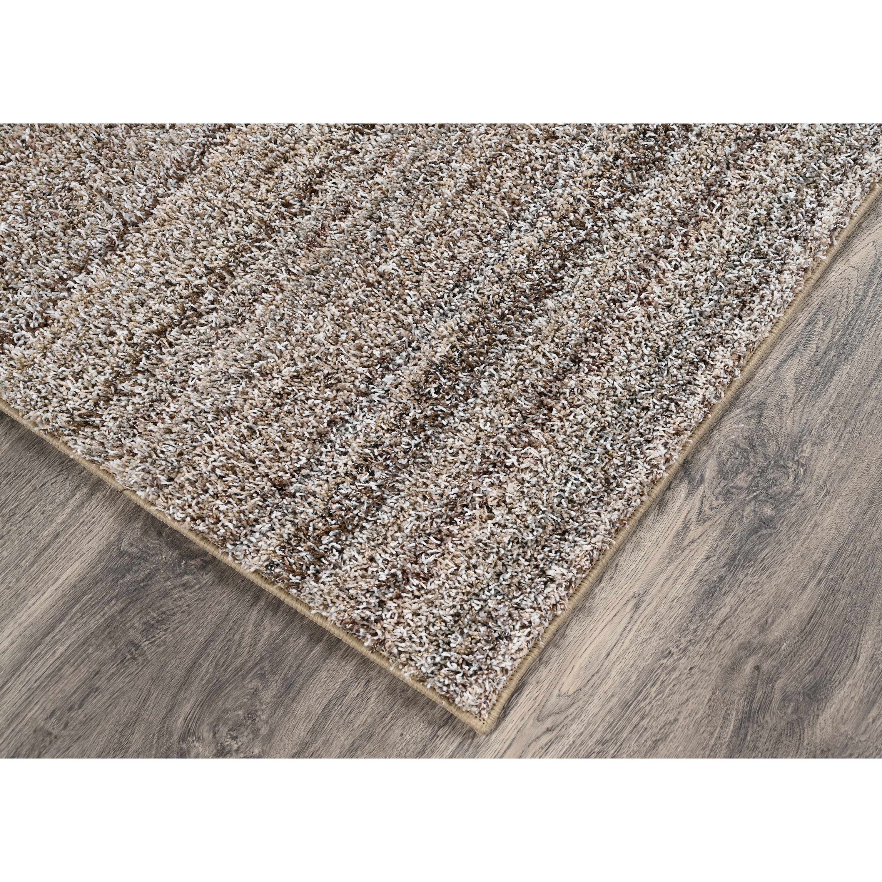 Garland Rug Striped Shag Assorted Earth Tones Indoor Area Rug, 9' x 12'