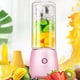 thumbnail image 1 of Exprimidor portátil USB | Mini licuadora personal para batidos y jugos | 4 cuchillas de acero inoxidable 304 | Autolimpieza y diseño a prueba de fugas | Para viajes y uso doméstico | Blanco o rosa, 1 of 6