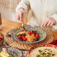 thumbnail image 6 of Vancasso Dinnerware Set, Porcelain Plates and Bowls Sets for 6, 24 Pieces Ceramic Boho Dish Set for Kitchen, Dishwasher and Microwave Safe, Series LUMI, 6 of 10