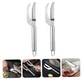 thumbnail image 4 of OATIPHO 2Pcs Professional Fish Scaling Tool Silver Ergonomic Handle for Home Cooks, 4 of 8