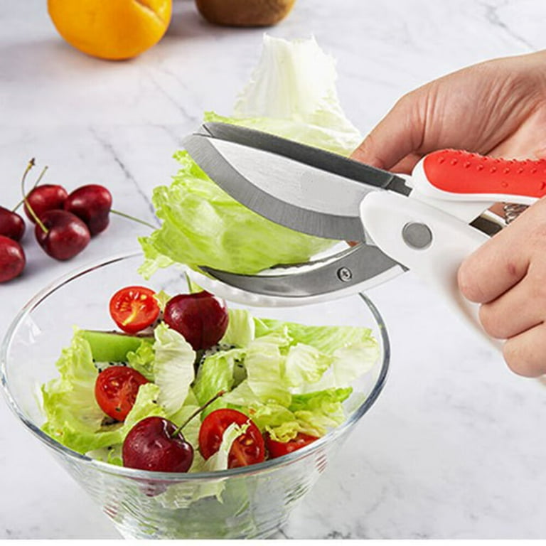 FASLMH Toss and Chop Salad Tongs, Salad Chopper, Heavy Duty