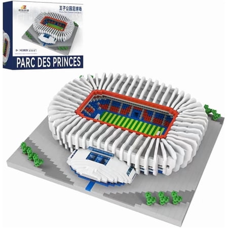 BrixVibe Football Stadium Building Set Compatible with Lego Architecture Collectible Model for Teems Adults