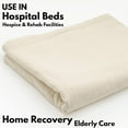 thumbnail image 5 of Pack of 12 Americlassic Hospital Bath Blanket 70x90 Cotton Blend, Unbleached  Natural Color – Lightweight, Breathable, and Reusable for Medical & Home Care Use, 5 of 5