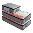 thumbnail image 2 of Bolsa de almacenamiento debajo de la cama Contenedores de almacenamiento grandes debajo de la cama con asas reforzadas Plegable, 2 of 5