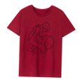 thumbnail image 3 of Camiseta de mujer con cuello redondo, camisetas de verano para desplazamientos en la calle, uso diario S, 3 of 8